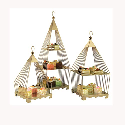 Soporte for magdalenas, soportes for magdalenas, soporte for postres de varias capas, soporte for exhibición de pasteles, soporte for refrigerios de té de la tarde de tres capas, adornos decorativos