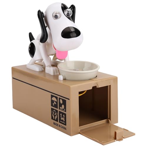 Cartoon-Hundefresser-Spardose, Süßes Spartopf-Kindergeburtstagsgeschenk, Zum Spaß Beim Geldsparen, Hergestellt aus Hochwertigem ABS-Material