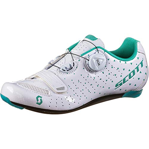Scott 251824 Road Comp Boa Lady GL WH/tq bl 40.0 Unisex Adulto