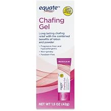 Equate Chafing Relief Gel, Anti-Chafe Protection, Fragrance/Talc/Paraban Free Chafing Gel, 1.5 Oz, Pack OF 1