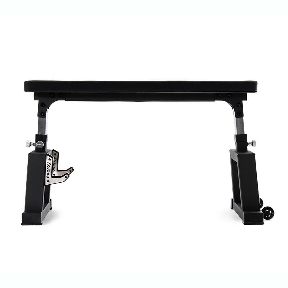 evergy - Rower Bench Banco de musculacion reclinable con J-cups para ejercicios de Remo con barra. Banco musculacion inclinable. Banco fitness para gym en casa. Banco musculación Remo