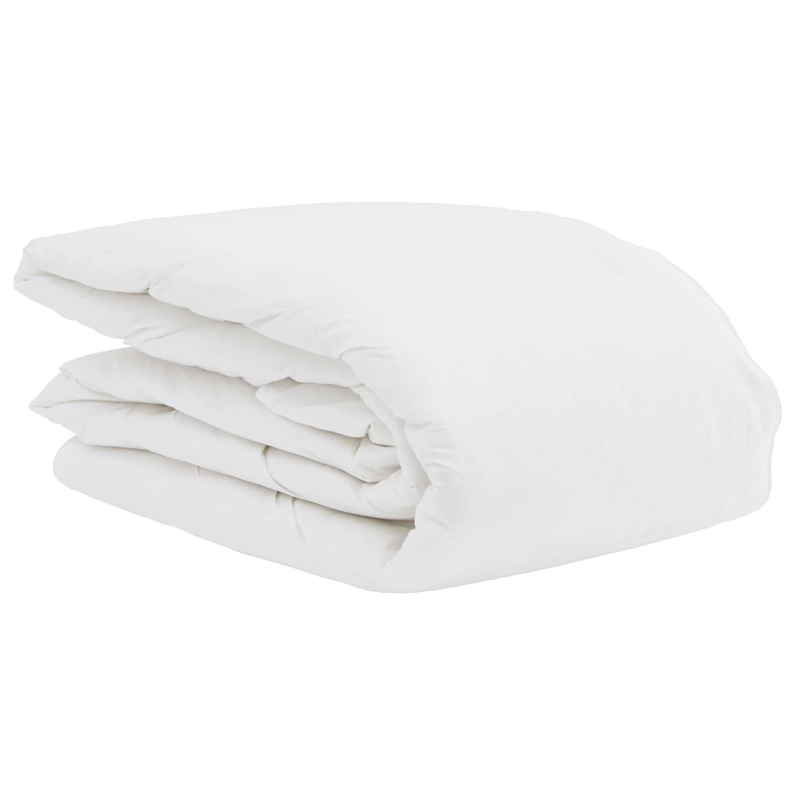 Sommerdecke mit Kissen Set Weiß Daunenfeder atmungsaktiv weich warm 220 x 155 cm Bettwäsche Garnitur für Schlafzimmer Doppelbett, inklusive Kissenbezug und Deckenbezug aus Baumwolle