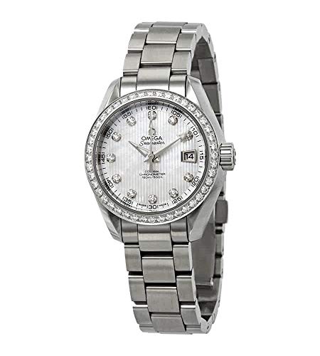 Omega Seamaster Aqua Terra Mother of Pearl Diamond Dial Automatic Ladies Watch 231.15.30.20.55.001
