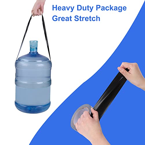 Clickslock 4 Pack Heavy Duty Black Duct Tape, 1.88 Inches X 25 Yards, Strong, Flexible, No Residue, All-Weather And Tear By Hand,Duct Tape For Repairs, Industrial, Professional Use #TOP4