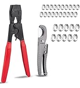 PEX Clamp Tool Ratcheting PEX Cinch Tool Pex Crimping Tool Meets ASTM 2098 and Will Work With Sta...