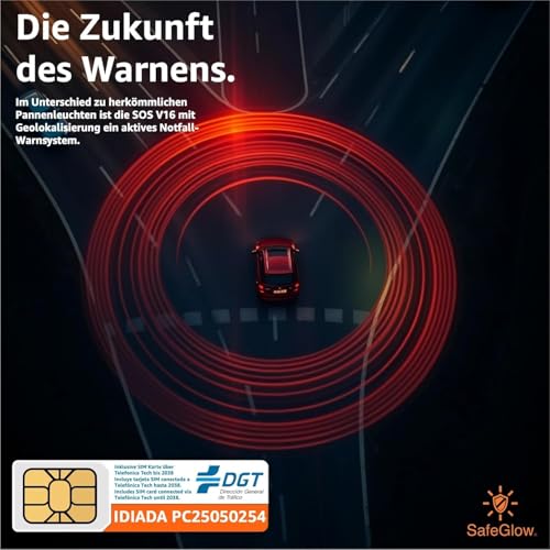 Luz V16 con SIM para sustituir el triángulo de emergencia sin peligro 6