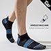 Niorasen Sneaker Socken Herren 39-42 43-46 47-50, 6 Paar Sportsocken Gepolsterte Laufsocken Atmungsaktiv Baumwolle Socken mit Frotteesohle Antirutsch Bequeme Kurze Socken