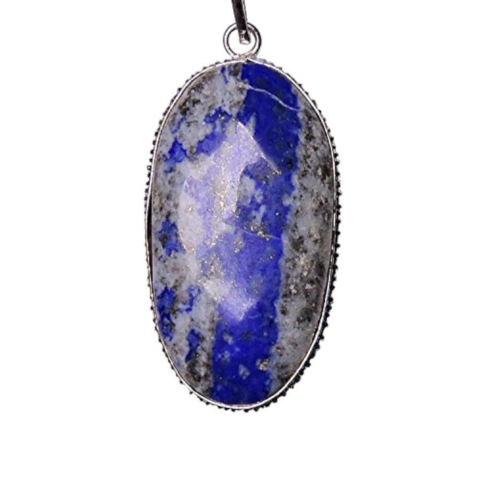 Natural Energised Lapis Lazuli Cabochon Pendant