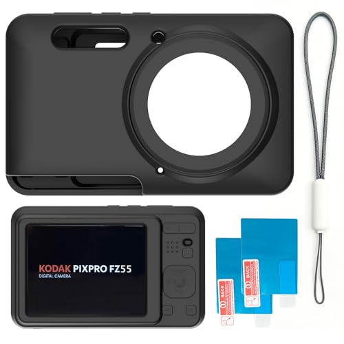 Funda de silicona para cámara KODAK PIXPRO FZ55 negra miniatura 6