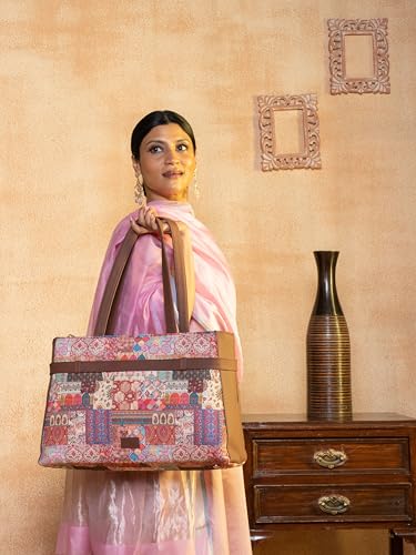 Image of ZOUK Urban Escape Bag | Stylish Vegan with Laptop Compartment, Trolley Sleeve & Anti-Theft Pocket |