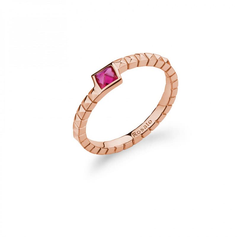 Bague Rosato en argent 925 zircon rubis T12 RZCU99A pour femme élégante
