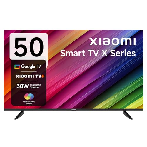 Image of MI Xiaomi 125 cm (50 inches) X 4K Dolby Vision Series Smart Google LED TV L50M8-A2IN (Black)