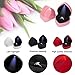 JYCMMFC Ring Box Heart Shaped LED Light Engagement Ring Boxes Jewelry Gift Box for Proposal Wedding Valentine's Day Anniversary Christmas Mothers Thanksgiving Gift (Starry Sky Black)