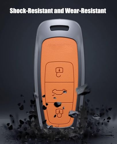 Carcasa de llave de coche para Audi A3 A8 RS4 repara botones rotos B-Black-1 4