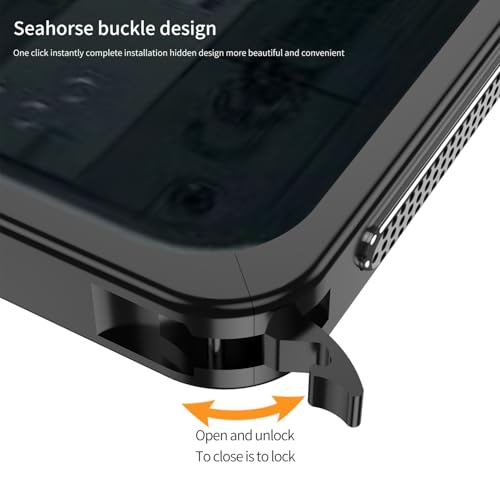 Image of for Nothing Phone (3a) Bumper Cases Metal Frame Heat Dissipation Cover with Lens Protector - Black