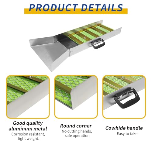 Boîte à écluse pliable en aluminium de 127 cm pour la prospection d'or en rivière