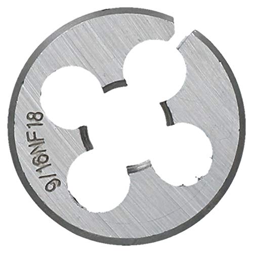 Terraja de roscar 9/16" x 18 UNF acero tungsteno moldes de roscado circular 38mm 2