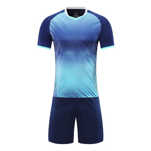 Kids Boys Girls Basketball Football Team Uniform Short Sleeve Tshirts And Training Shorts Set Athletic Tracksuit