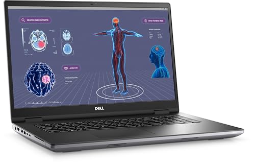 Image of Dell Precision 7780 Mobile Workstation - 17.3 inch FHD 500 nits- Intel Core i9-13950HX 24-Core -128GB CAMM RAM - 1TB SSD - NV RTX 2000 ADA (8GB GDDR6) - Windows 11 pro