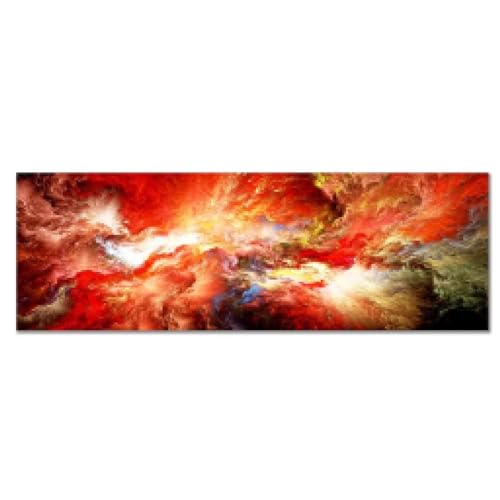 Grand tableau d'art mural nuages abstraits : décoration de maison moderne en toile 80x180