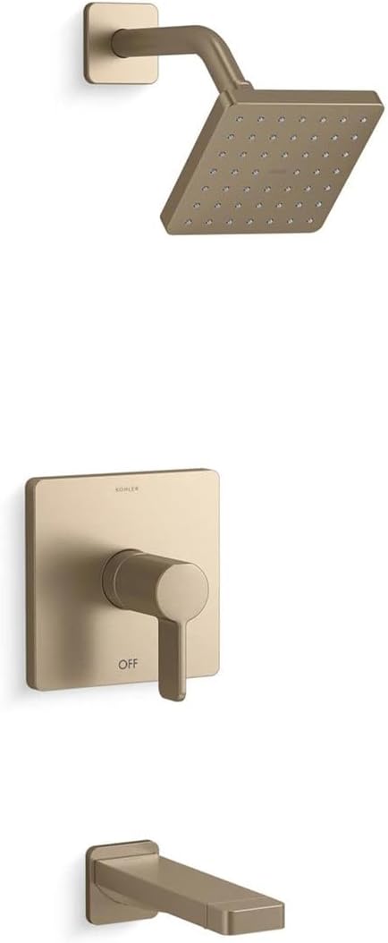 KOHLER K-TS23502-4-SN PARALLEL® B/S TRIM, 2.5 GPM SHOWERHEAD, Vibrant Polished Nickel