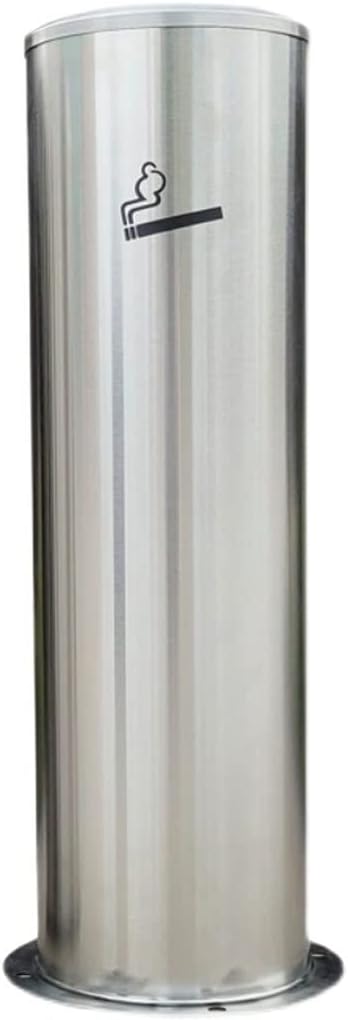 Stand Up Ashtray Simple Stainless Steel Cigarette Butt Column Ash Column Cigarette Butt Collector Cigarette Butt Trash Can Outdoor Ash Bucket Cigar Ashtrays For Outdoors (Color : A)