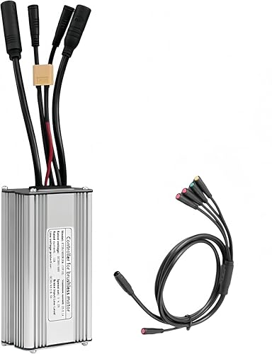 36V/48V 25A 750W Electric Bike Brushless Controller Aluminum Alloy E-bike Controller with 1T5 Cable Replacement for KT Display Parts for Mountain Bike