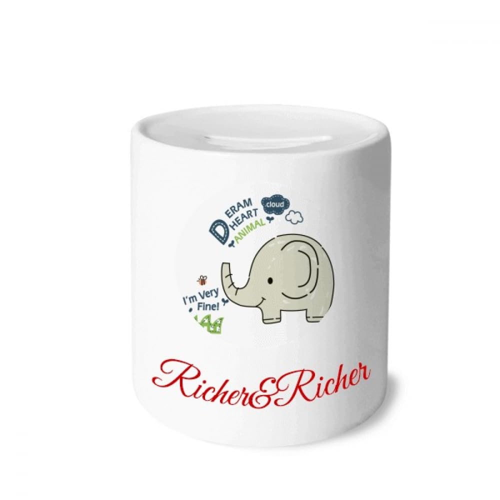 Tirelire éléphant gris Dream Cloud pour décorer la commode de bébé et ranger ses sous