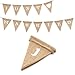 Produktbild G2PLUS Just Married Leinen Wimpelkette - 9 Fuß Hessischen Hochzeit Wimpel Girlande - Rustikal Jute Wimpelgirlande für Rustikal Hochzeit