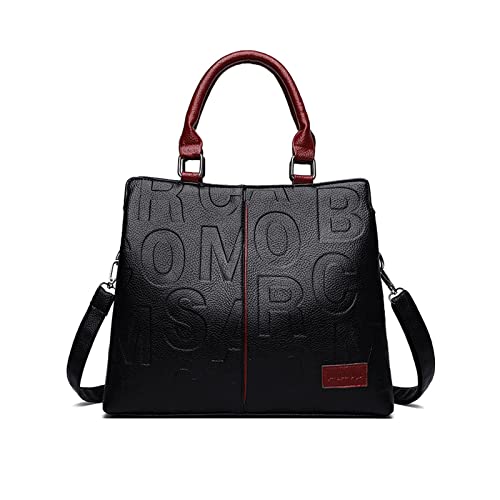 Sac à Main Femme NICOLE & DORIS Bandoulière Cuir PU Rouge