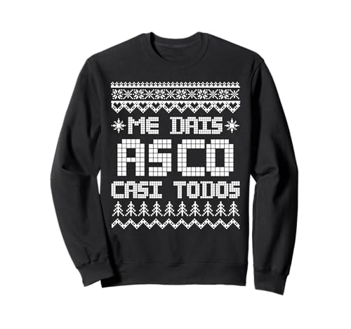 Diseño Divertido Me Dais Asco Casi Todos Navidad 2025 2026 Sudadera