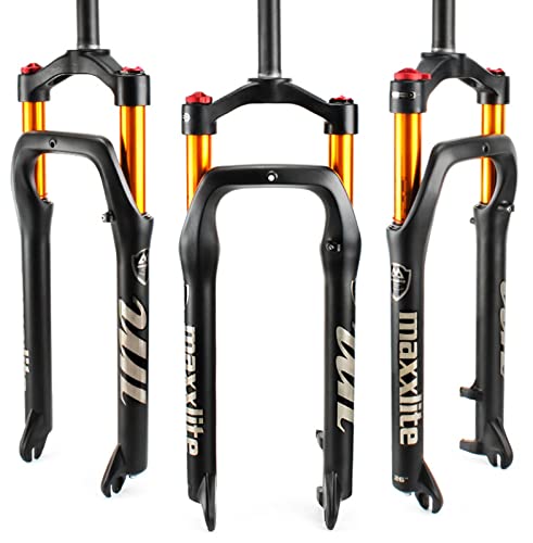 STRTG Fourche Avant Fat Bike 20 26 Pouces * 4.0 Pneu Neige ATV Version Pression d'air Fourche Électrique A,26 inches Cover