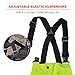 Ergodyne GloWear 8918BK Rain Bibs, Black Bottom, High Visibility, Reflective, ANSI Compliant Extra Large,Lime