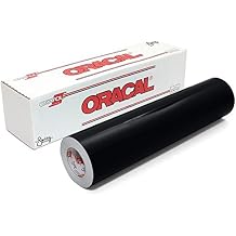 ORACAL 751 Black Premium Long-Term Craft Vinyl for Cutters and Plotters 12in x 6ft
