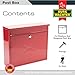 Sterling MB02R Elegance - Buzón de Pared (Acero galvanizado, con Cerradura), Rosso,...