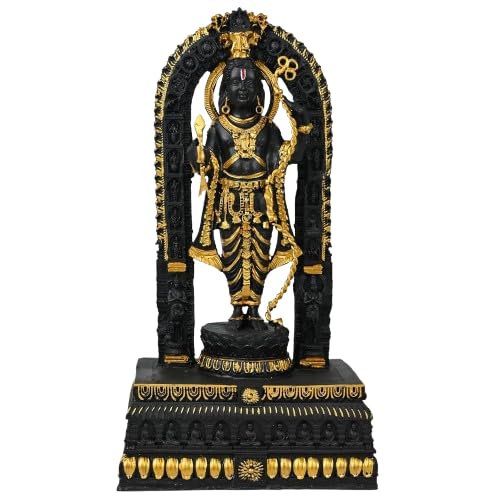 Statue Ram Lalla Ayodhya murti polyrésine 22,9 cm idole décoration maison design hindou
