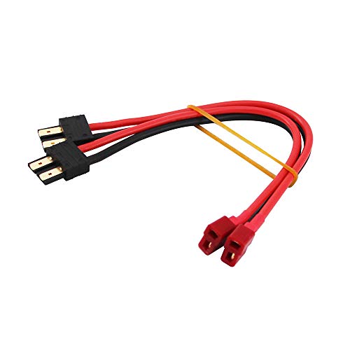 Adaptador Deans hembra a Traxxas macho cable T-Plug TRX accesorio de carga de alta corriente LiPo