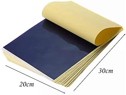 25 Sheets Tattoo Carbon Paper Tattoo Transfer Paper Tattoo Tracing Paper Tattoo Supply Accessories (A4 Size)