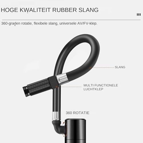 Pompe à vélo portable en alliage d'aluminium haute résistance