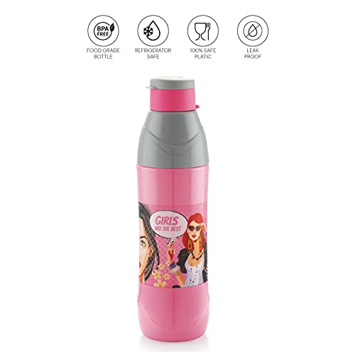 Image of CELLO Puro Trends 900 | Insulated Water Bottle | 690ml, Pink & Grey With Free Unomax Ultron 2x Ball Pen