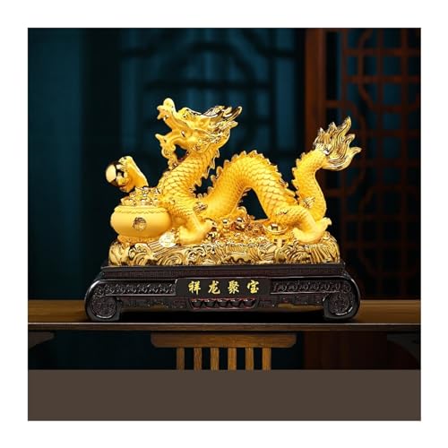 Dragon Chinois Chanceux Feng Shui : statues chanceuses chance et richesse pour la maison