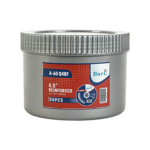 Bar C Cutting Wheel, 4-1/2"X3/64"X7/8", Ultra Thin Cutting Disc For General Purpose Metal Cutting, 50 Pack, Metal And Stainless Steel Cutting Disc For Grinders #TOP3