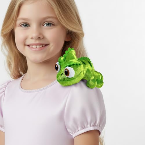 ZonHoriz Lizard Plush, Cute Cartoon Chameleon Stuffed Toy with Hidden Magnet