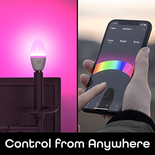 Prisma Plus E12 B11 Candle Wi-Fi Smart Bulb - 40W Color And Tunable White Smart (4-Pack) #TOP6