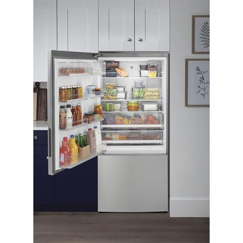 Ge GBE17HYRFS ® Energy Star® 17.7 Cu. Ft. Counter-Depth Bottom-Freezer Refrigerator thumb #6