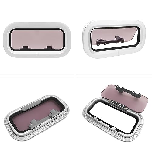 Janela de Vigia de Barco Resistente, Liga de Alumínio, Resistente a UV, Selada, à Prova D'água, Abe