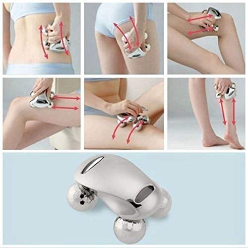 Walberrie 360 Roller Thin 4D Body Face Massager Device, WB-10, Silver 4