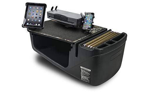AutoExec AUE09700 Efficiency GripMaster Car Desk Realtree Edge Camouflage with Built-in 200 Watt Power Inverter, Phone Mount, Printer Stand and Tablet Mount