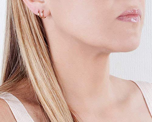 Tiny Gold Filled Hoop Earrings - Designer Handmade 12Mm Thin Dainty Pair Of Hoops #TOP5