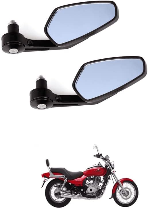 Lovmoto 7/8" Black Bike Mirror Handlebar Rearview Mirror, 360-Degree Wide Angle Adjustable Motorcycle Handlebar End Comfortable With Ave-ng-er 220 D-TS-i